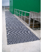 Caillebotis polyester sur station d'puration