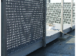 Cloture en caillebotis polyester